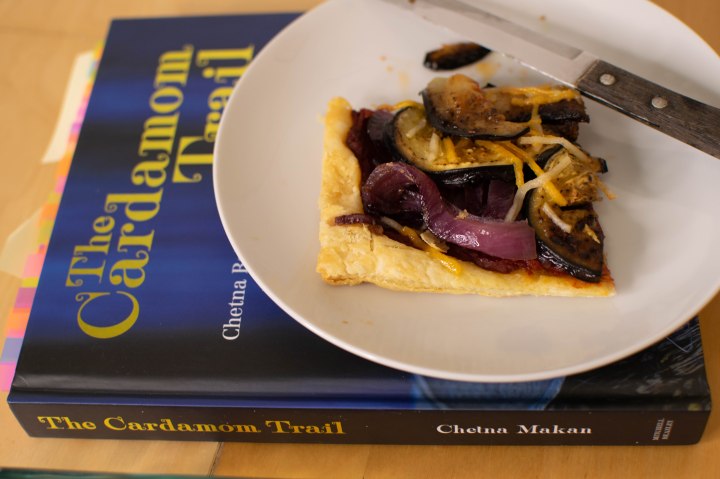 Chetna Makan's The Cardamom Trail with her Onion & Eggplant Tart